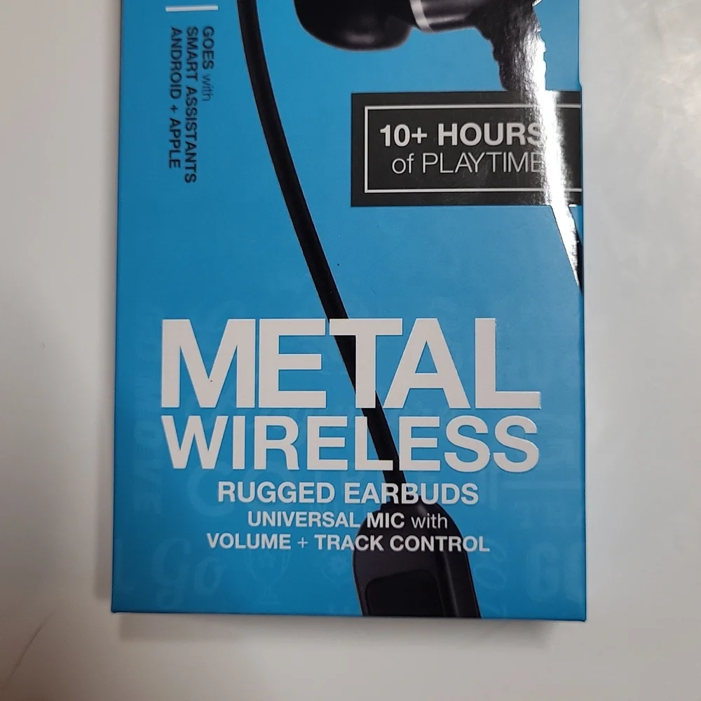 JLab Bluetooth Wireless Ear Buds Black Audio Metal Sweatproof 6 Hours Play NWT - Picture 15 of 15